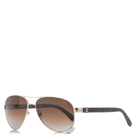 chanel 4204q gold and brown color sunglasses